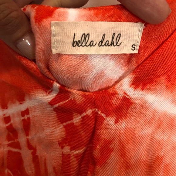 Bella Dahl Tie Dye Coral Strappy Dress - Picture 4 of 7